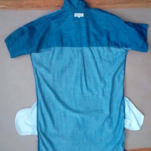 MADEWELL Raw Edge Denim Shirtdress L - Picture 6 of 14